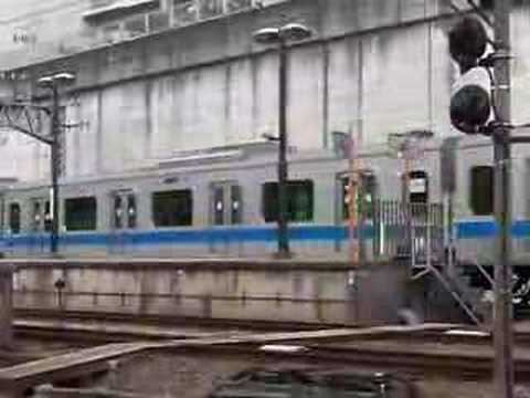 Odakyu Tama Line series 4000 train trial run at Karakida