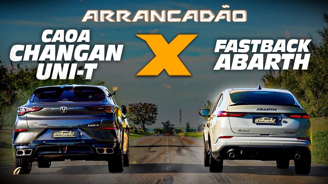 CAOA CHANGAN UNI-T X FASTBACK ABARTH! Chinês novato ou SUV cupê esportivo? Quem leva na ARRANCADA?