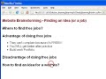 Website Brainstorming -- Finding an Idea (or a job) Website Brainstorming -- Finding an Idea (or a job)