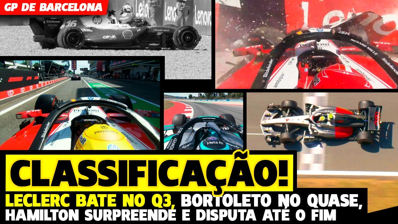 🚨CLASSIFICAÇÃO: LECLERC BATE NO Q3, HAMILTON SURPREENDE, BORTOLETO NO QUASE E DISPUTA | FÓRMULA 1