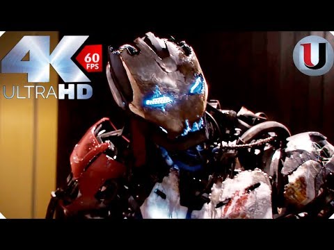 Avengers vs Ultron - First Fight Avengers Age of Ultron - MOVIE CLIP (4K HD)