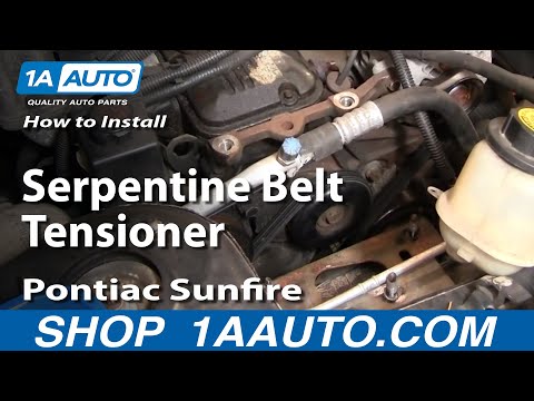 How To Install Replace Serpentine Belt Tensioner Chevy Cavalier Pontiac Sunfire 95-97 1AAuto.com