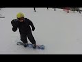 Hermon 2012, Ido snoboarding for the 1st time