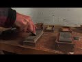 Sharpening a plane blade requires sharpening stones of various grits and a little oil. Sharpen a plane blade in a curve or a straight line by sanding down any burrs and listening for just the right sound with instructions from an experienced builder in this free video on carpentry tools.