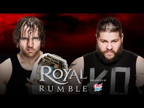 [WWE] Dean Ambrose vs Kevin Owens Last Man Standing Match - Royal Rumble