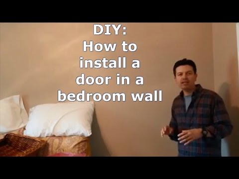 how to wall in a door