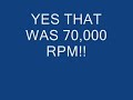 70,000 rpm golf ball 70,000 rpm golf ball
