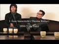 thomas rainer (l'ame immortelle) interviewing ville valo @ a 2003 orkus cover shoot in germany (sean brennan of london after midnight appears briefly)