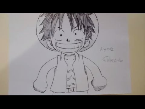 how to draw monkey d'luffy chibi