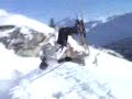 amazing double back flip ski jump
