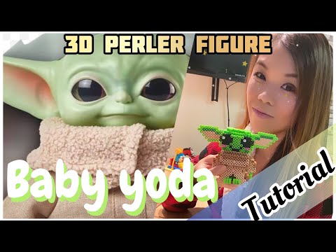Baby Yoda 3D Figure with Perler Bead – Kandi Perler Fairy
