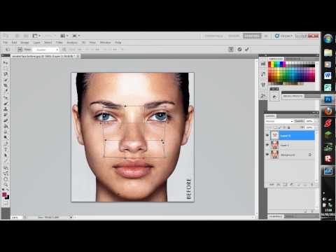 how to adjust nose in photoshop