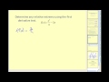 Finding relative extrema using the first derivative
