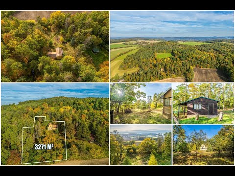 Video Prodej stavebního pozemku s rekreačním domem – Krámy, Nové Dvory (u Slapské přehrady)