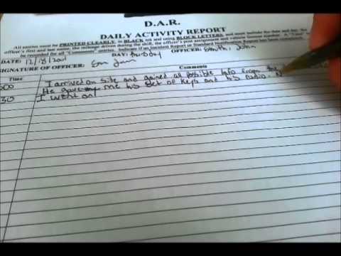 how to write a trip report sample