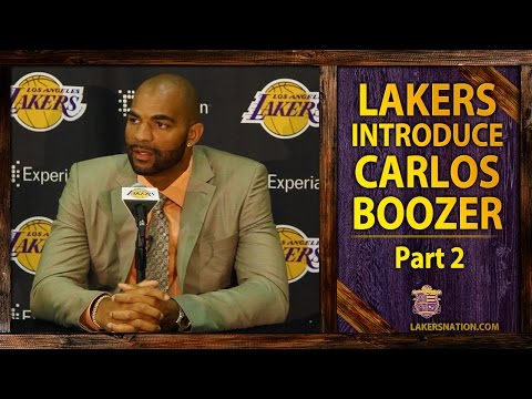 Video: Lakers Introduce Carlos Boozer (PT. II): On Kobe Bryant's Message