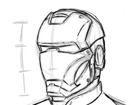 35+ Latest Simple Iron Man Face Drawing | Invisible Blogger