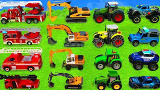 Excavator Tractor Fire Trucks & Police Cars fo