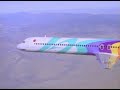 JAS RAINBOW CRUISING　MD90 04 ひこうき雲
