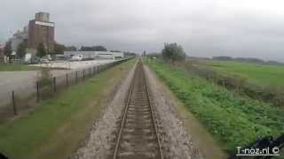 A train driver"s view: Groningen - Leer (Duitsland).