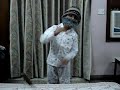 Raghav performing  fancy dress item for his school