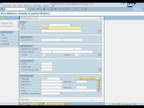 how to define company code in sap sd