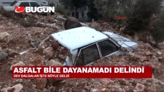 Antalya'da Tsunami Gibi Dev Dalgalar