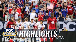Aaron Long heads in cross from Pulisic to give USMNT 1-0 lead | 2019 CONCACAF Gold Cup Highlights by FOX Soccer