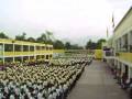 Los alumnos sanjuanistas, cantando el Himno Sanjuanista en la apertura del año escolar el 2 de Marzo del 2009.