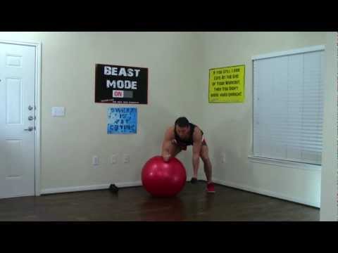 20 Min Exercise Ball Workout - HASfit Exercise Ball Exercises - Stability Ball Workouts Swiss Ball