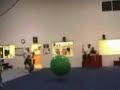 Little Kid VS Large Exercise Ball Little Kid VS Large Exercise Ball