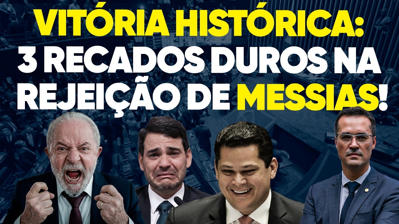 🚨 3 RECADOS DUROS que o Senado deu ao REJEITAR Messias!
