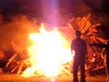 lighting the fire at Corcrain
