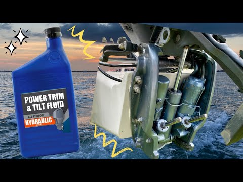 How to add or refill your Trim and tilt fluid on an outboard.