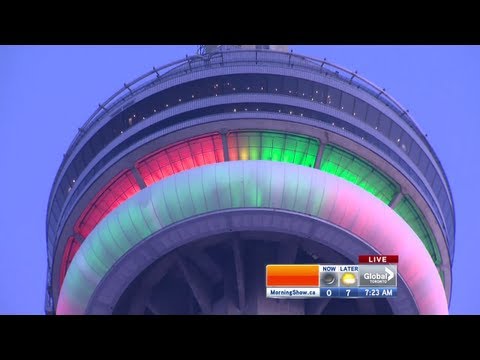 how to spin a camera around the cn tower