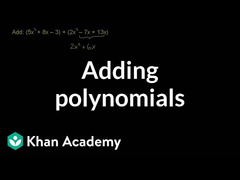 Example 4: Adding and subtracting polynomials