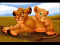 At the beginning with simba and nala