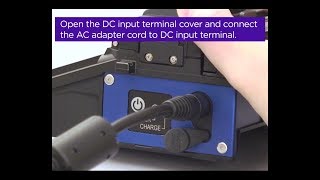 Connecting the AC adapter