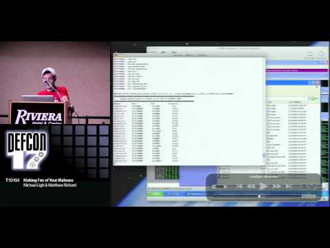 malware - Speakers: Michael Ligh Malicious Code Analyst, iDefense Matthew Richard Malicious Code Operations Lead, Raytheon Corporation Would you laugh if you saw a ban...