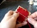Weaving on a 2 inch hand loom