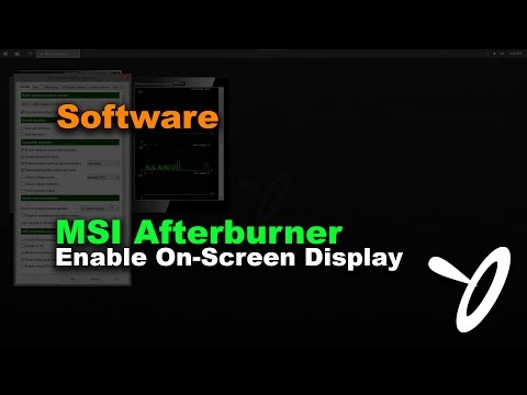 how to enable osd msi afterburner