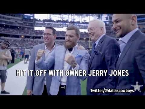 Video: Conor McGregor meets Cowboys before showdown with Jaguars