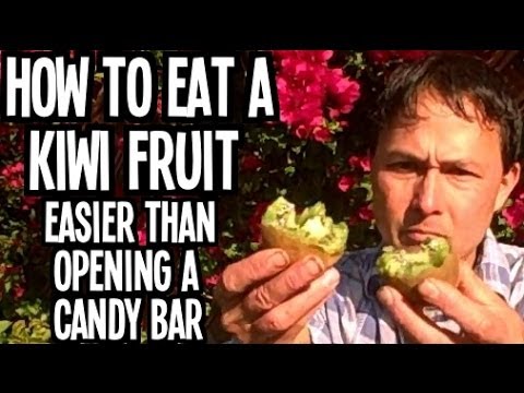 how to properly eat a kiwi