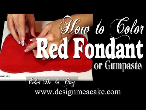 how to dye gumpaste