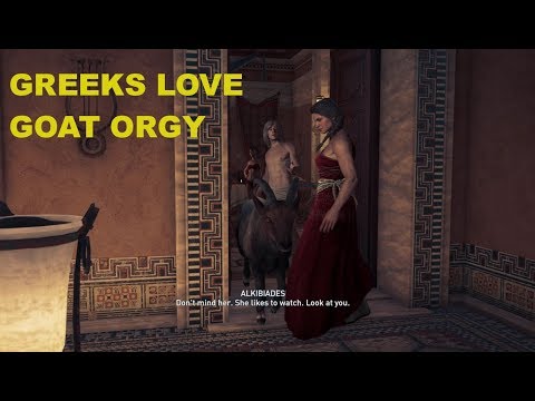 Assassin's Creed Odyssey - Kassandra has romantic night with Alkibiades (and goats)