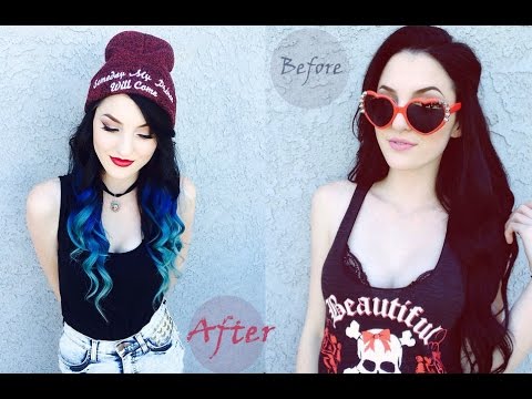 how to dye extensions black