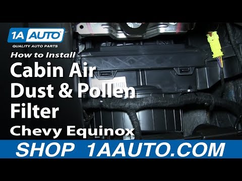 How To Install Replace Change Cabin Air Dust and Pollen Filter Chevy Equinox GMC Terrain