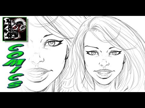 How to Draw – Comics Style – Female Faces – Narrated