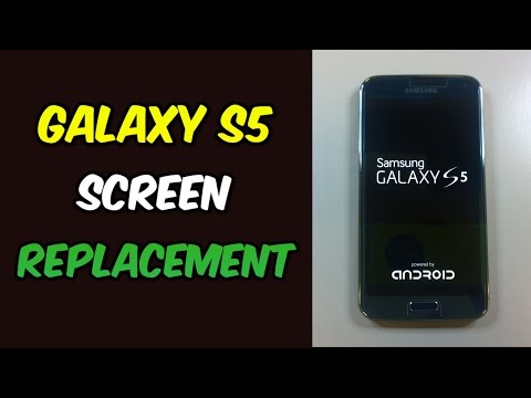 replacement - Replacement parts: http://gocellphonerepair.com/S5 This video shows how to replace your Galaxy S5 display. In this case the AMOLED was damaged so there was n...