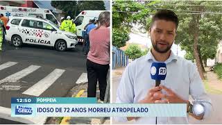 Pompeia: idoso de 72 anos morreu atropelado